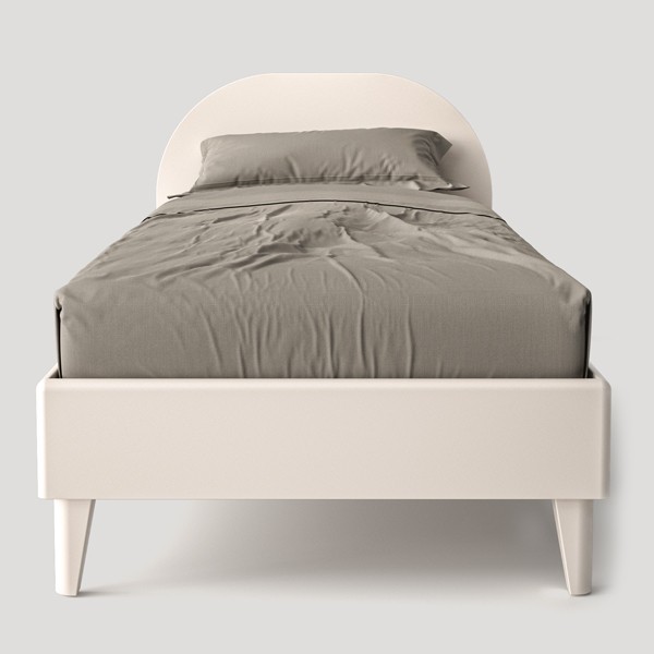 Кровать одноместная, спинка №3 «минимализм», ножки №1 «стандарт»