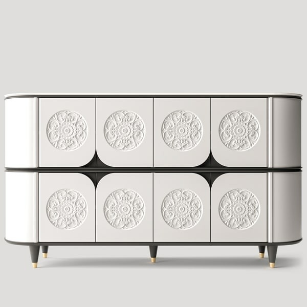 КОМОД БОЛЬШОЙ, фасад №2 «цветочный узор»