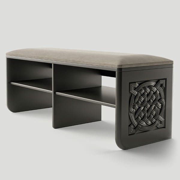 Банкетка средняя, боковина №4 «кельтский узел»