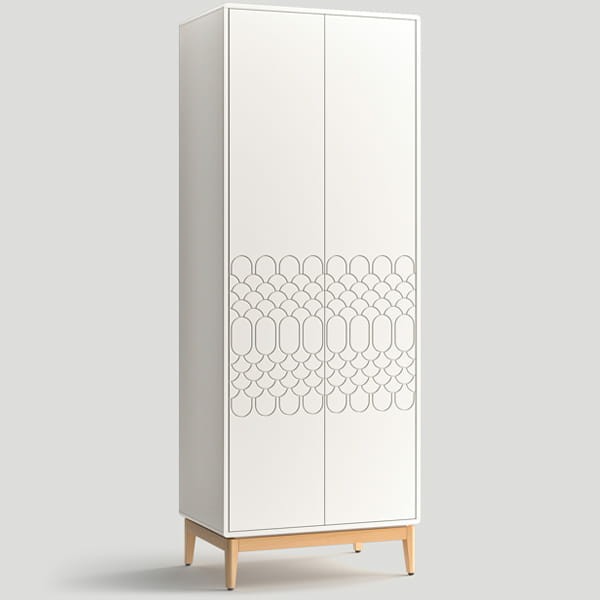 Большой шкаф, фасад №5 «кружево», ножки №1 «стандарт 200мм»