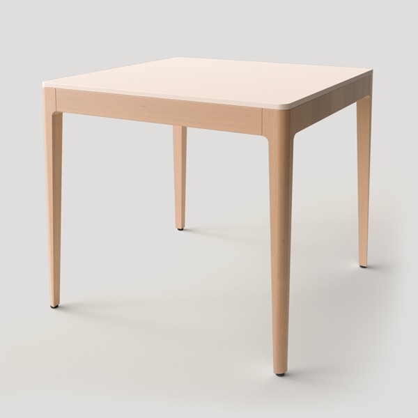 Обеденный стол, покраска 2 (бежевый (к2) + бук)