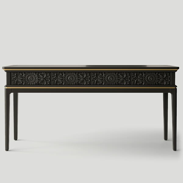 Консоль длинная, фасад тип 5 (цветочный узор + царга 2)