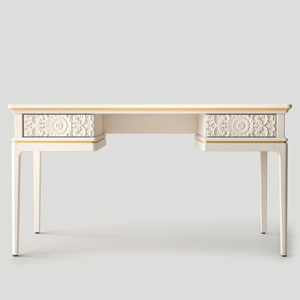 Рабочий стол, фасад тип 5 (цветочный узор + царга 2)