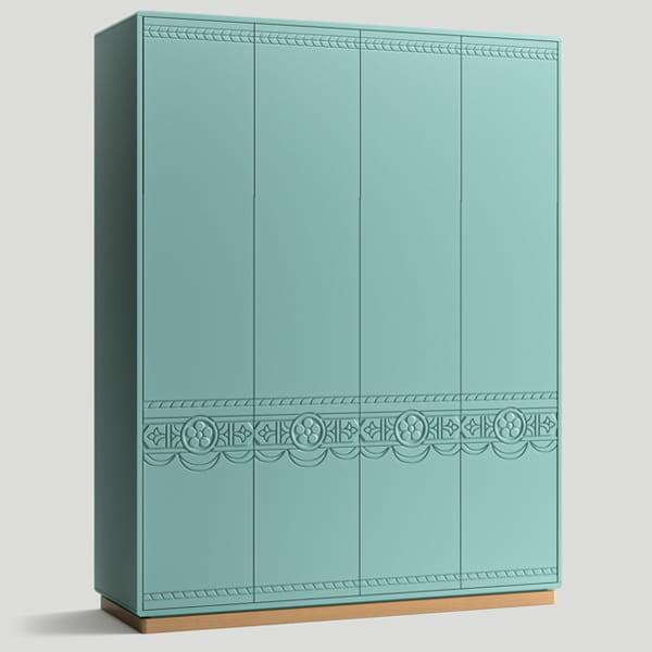 Большой шкаф, фасад №9 «рустик», ножки №3 «стандарт 40мм»