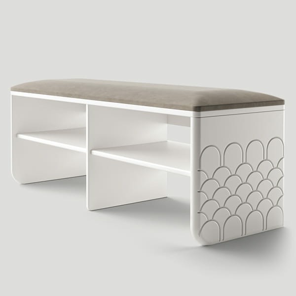 Банкетка средняя, боковина №5 «кружево»