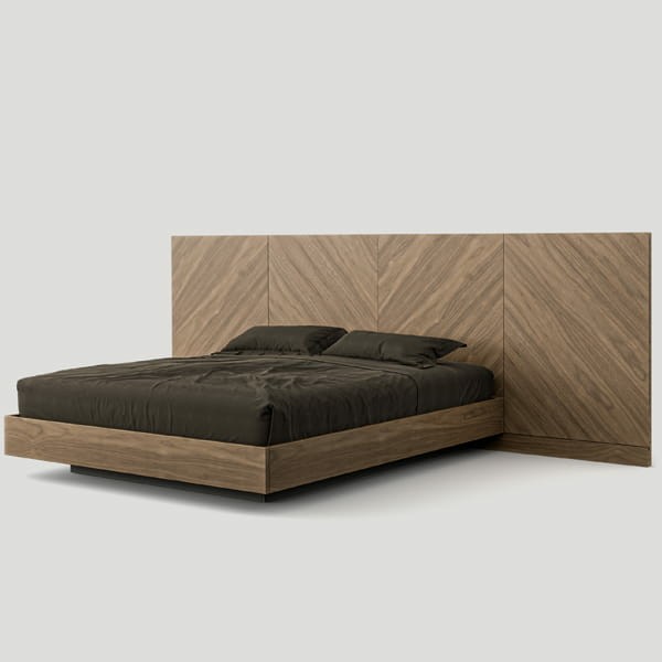 КРОВАТЬ ДВУХСПАЛЬНАЯ, №1 (орех. текстура под 45)